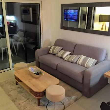 Elegant T2 Avec Jardin, Tres Calme, Avec Piscine & Parking, A 400 M Des Plages Et Du Centre Ville, Wifi Gratuit *