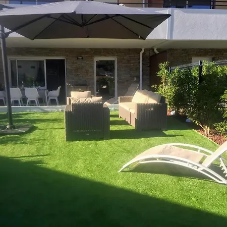 Elegant T2 Avec Jardin, Tres Calme, Avec Piscine & Parking, A 400 M Des Plages Et Du Centre Ville, Wifi Gratuit * Cavalaire-sur-Mer